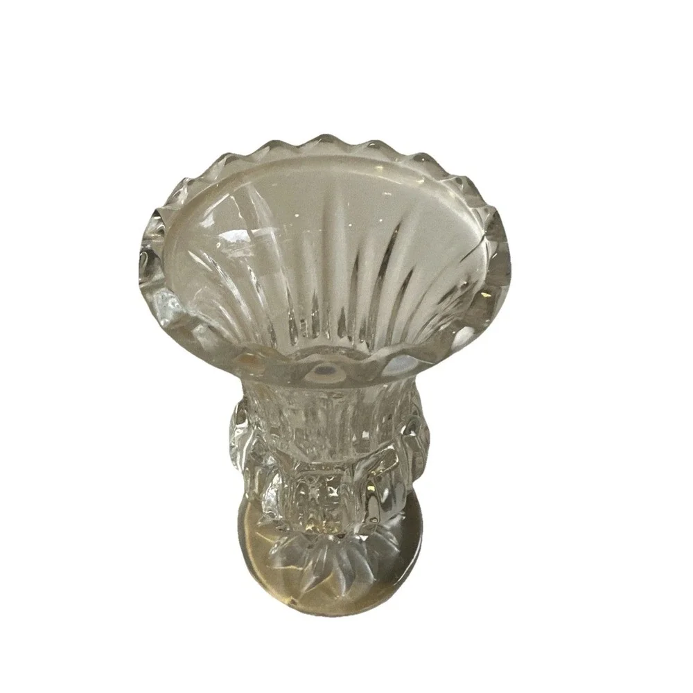 Vintage Fairfield 24% Lead, Crystal Pedestal Vase/Bud Vase, 1965 to 1990